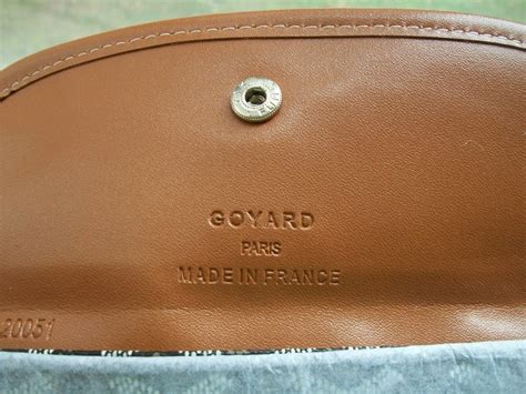 fake goyard stamp|how to identify a goyard.